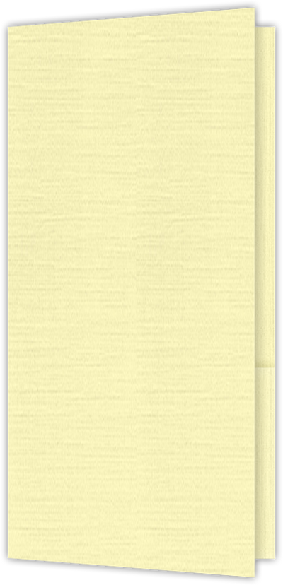 Ivory Linen 80lb 3 1/2 x 7 One Pocket Key Card Holders with 2 1/2 Inch Pocket