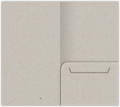 Natural Fiber 80lb 3 3/8 x 6 One Pocket Key Card Holders with 2 1/2 Inch Pocket