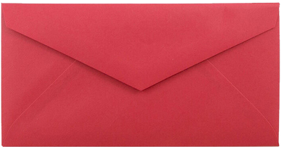 Red 24lb #7 3/4 Monarch Envelopes (3 7/8 x 7 1/2)