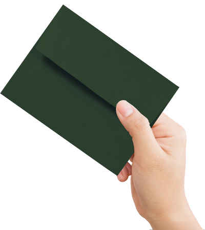 Dark Green 28lb A2 Invitation Envelopes (4 3/8 x 5 3/4)
