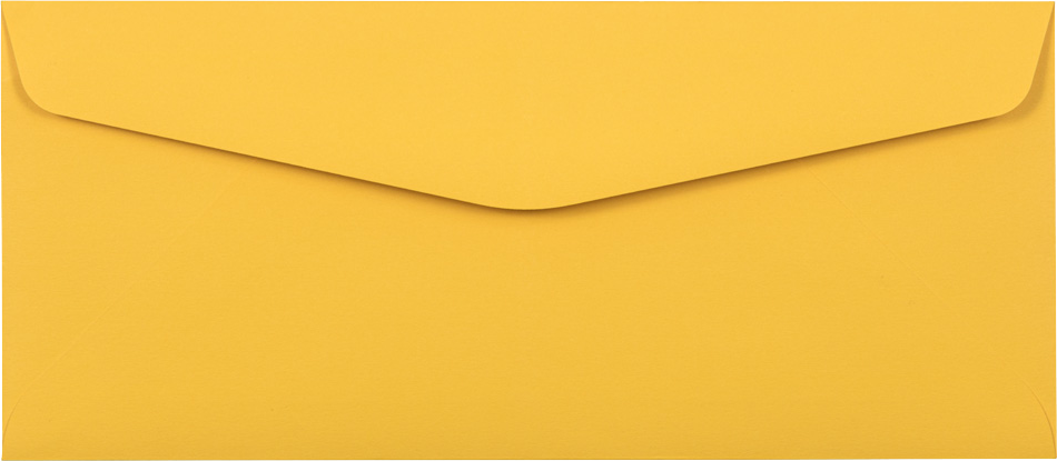 Sunflower Yellow 32lb #10 Regular Envelopes (4 1/8 x 9 1/2)