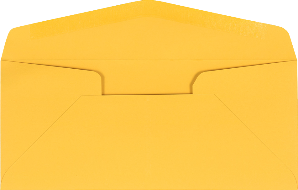Sunflower Yellow 32lb #10 Regular Envelopes (4 1/8 x 9 1/2)