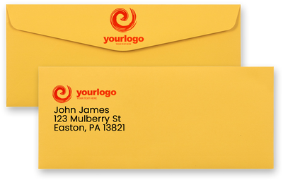 Sunflower Yellow 32lb #10 Regular Envelopes (4 1/8 x 9 1/2)