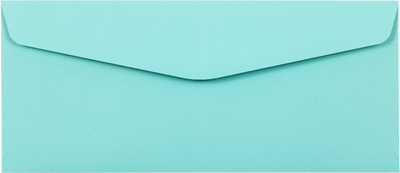 Seafoam Aqua Blue 32lb #10 Regular Envelopes (4 1/8 x 9 1/2)