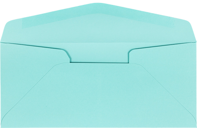 Seafoam Aqua Blue 32lb #10 Regular Envelopes (4 1/8 x 9 1/2)
