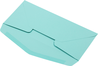 Seafoam Aqua Blue 32lb #10 Regular Envelopes (4 1/8 x 9 1/2)