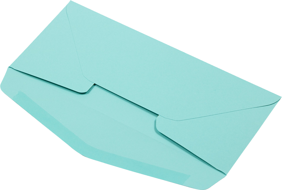 Seafoam Aqua Blue 32lb #10 Regular Envelopes (4 1/8 x 9 1/2)