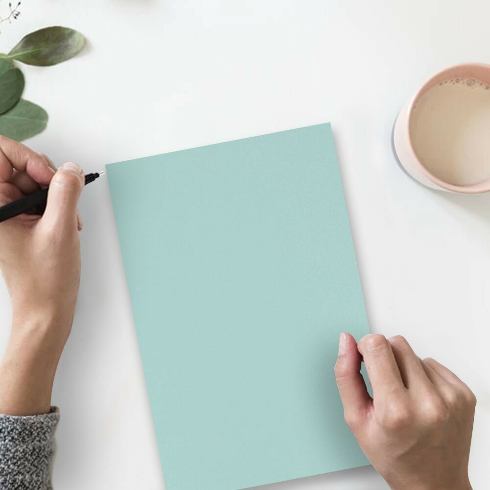 Seafoam Aqua Blue 100lb 8 1/2 x 11 Cardstock