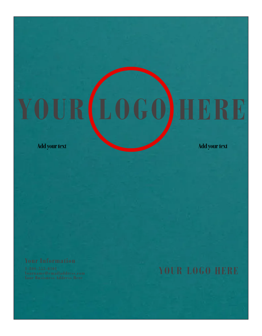 Teal 100lb 8 1/2 x 11 Cardstock