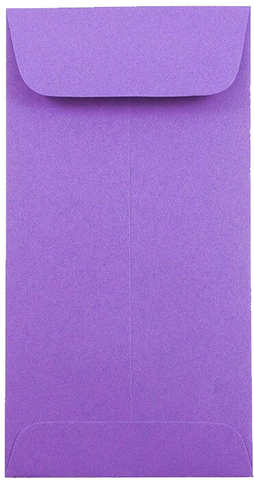 Violet Grape Purple 28lb #7 Coin Envelopes (3 1/2 x 6 1/2)