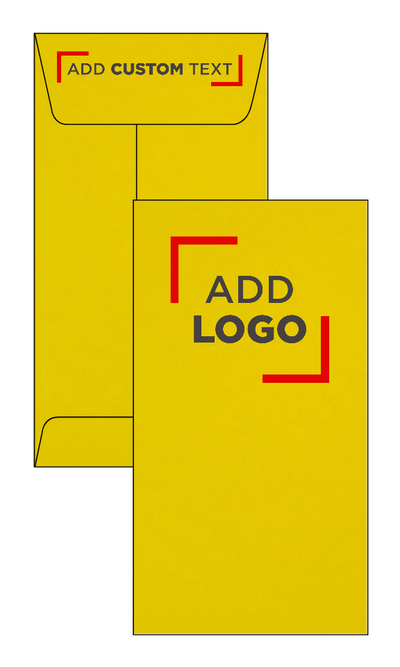 Yellow 24lb #7 Coin Envelopes (3 1/2 x 6 1/2)