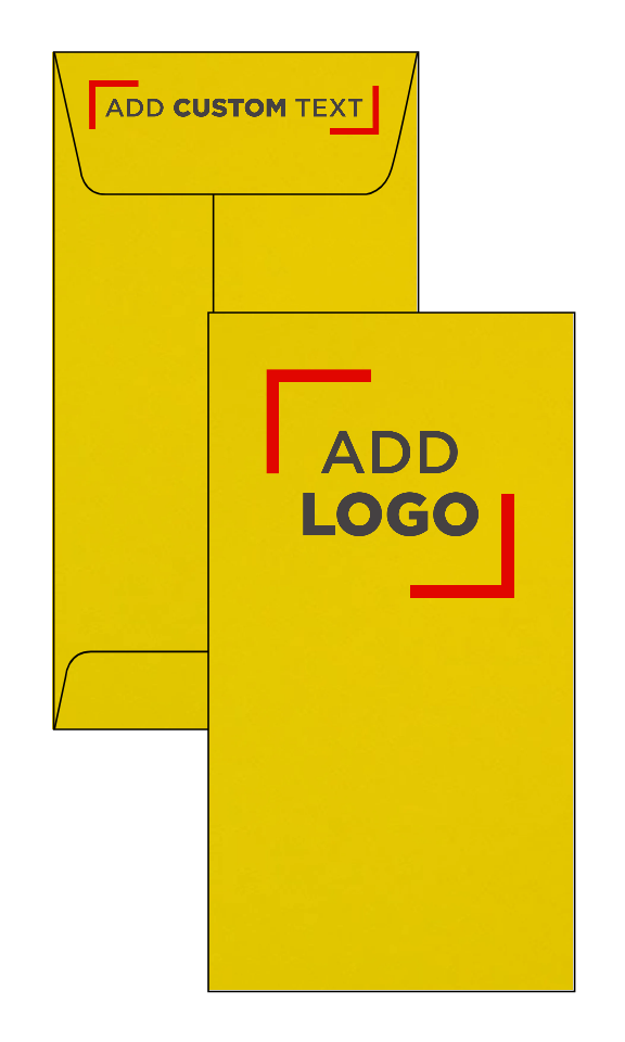 Yellow 24lb #7 Coin Envelopes (3 1/2 x 6 1/2)