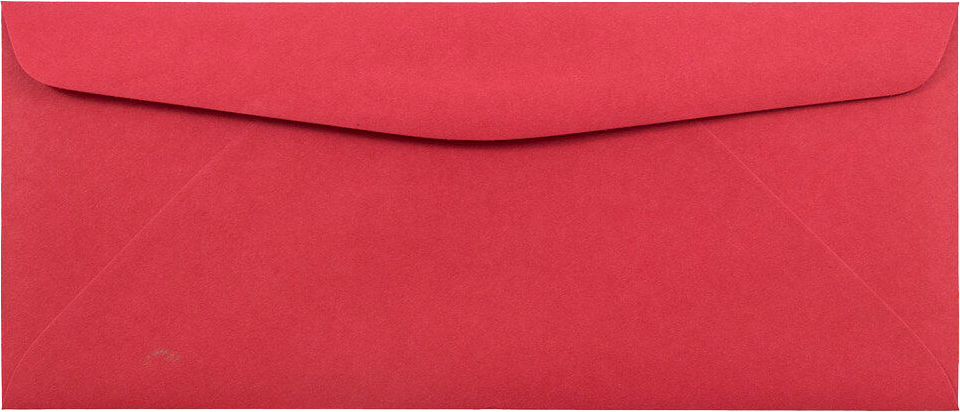 Red 24lb #10 Window Envelopes (4 1/8 x 9 1/2)