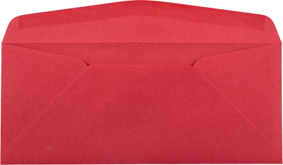 Red 24lb #10 Window Envelopes (4 1/8 x 9 1/2)