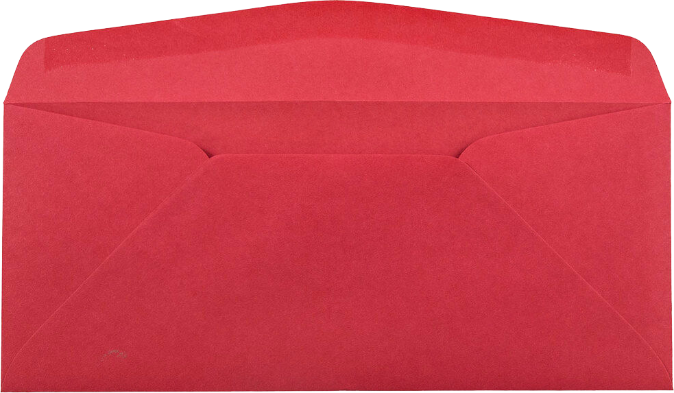 Red 24lb #10 Window Envelopes (4 1/8 x 9 1/2)