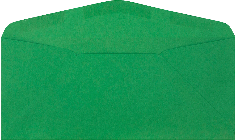 Holiday Green 32lb #9 Regular Envelopes (3 7/8 x 8 7/8)