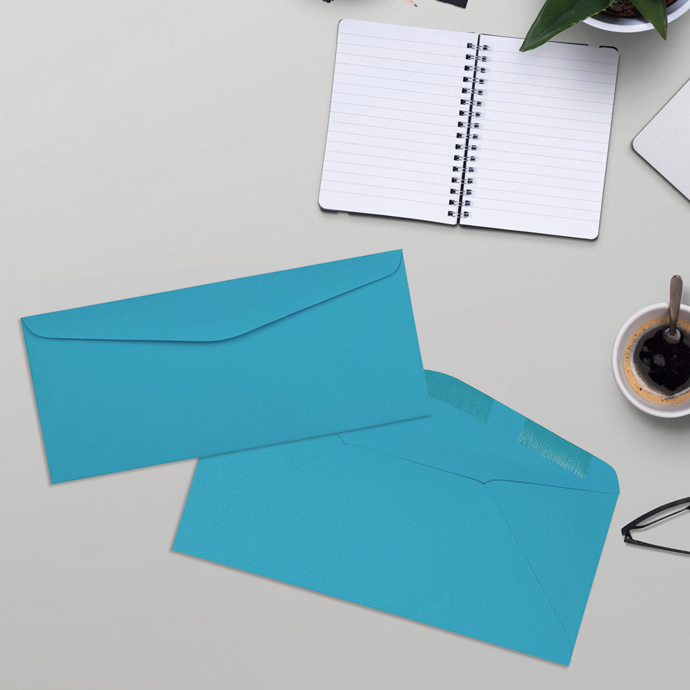 Bright Blue 24lb #9 Regular Envelopes (3 7/8 x 8 7/8)