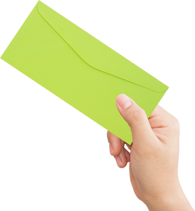 Wasabi Lime Green 32lb #9 Regular Envelopes (3 7/8 x 8 7/8)