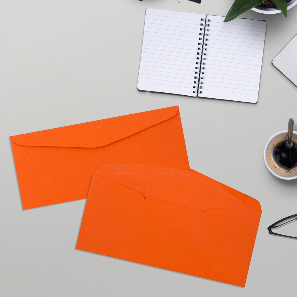 Mandarin Orange 28lb #9 Regular Envelopes (3 7/8 x 8 7/8)