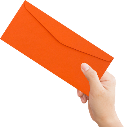Mandarin Orange 28lb #9 Regular Envelopes (3 7/8 x 8 7/8)
