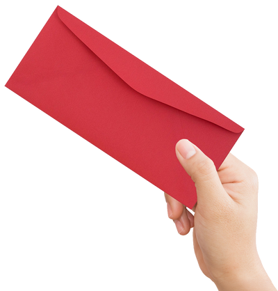 Red 24lb #9 Regular Envelopes (3 7/8 x 8 7/8)