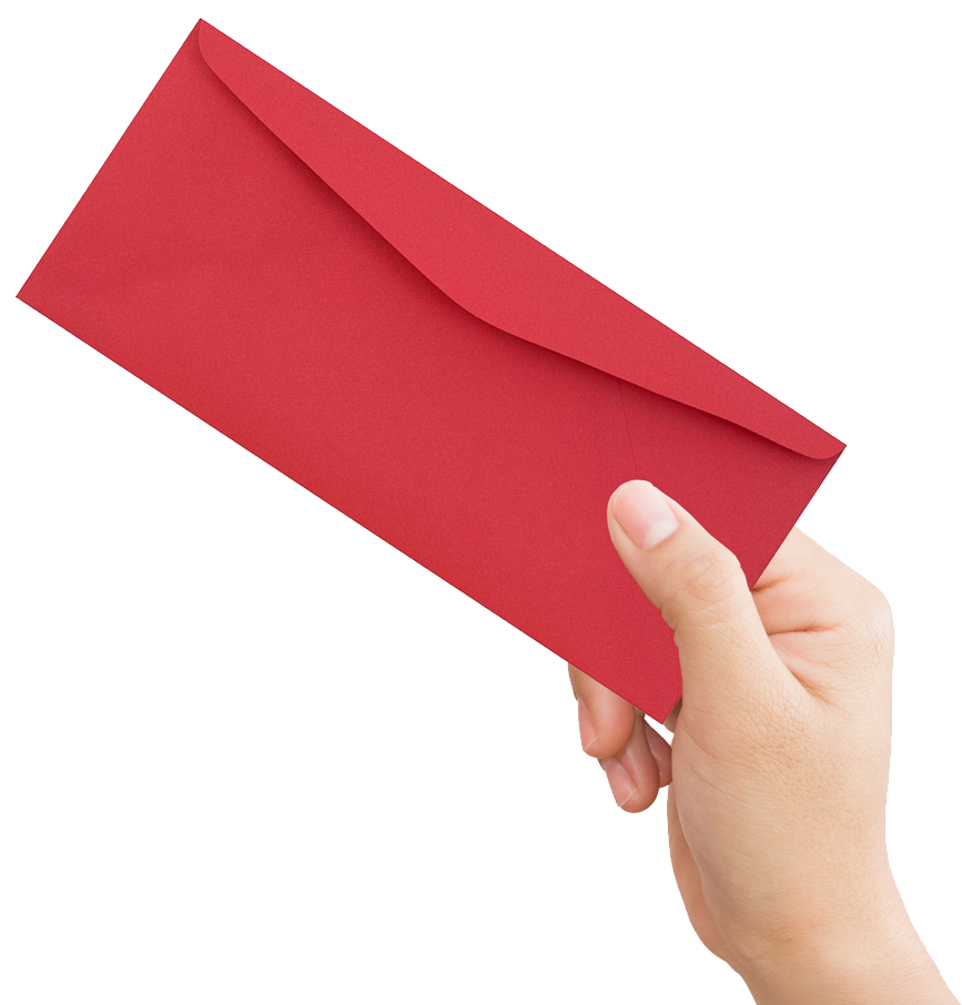 Red 24lb #9 Regular Envelopes (3 7/8 x 8 7/8)