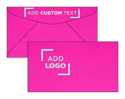 Fuchsia Pink Magenta 32lb #6 3/4 Regular Envelopes (3 5/8 x 6 1/2)