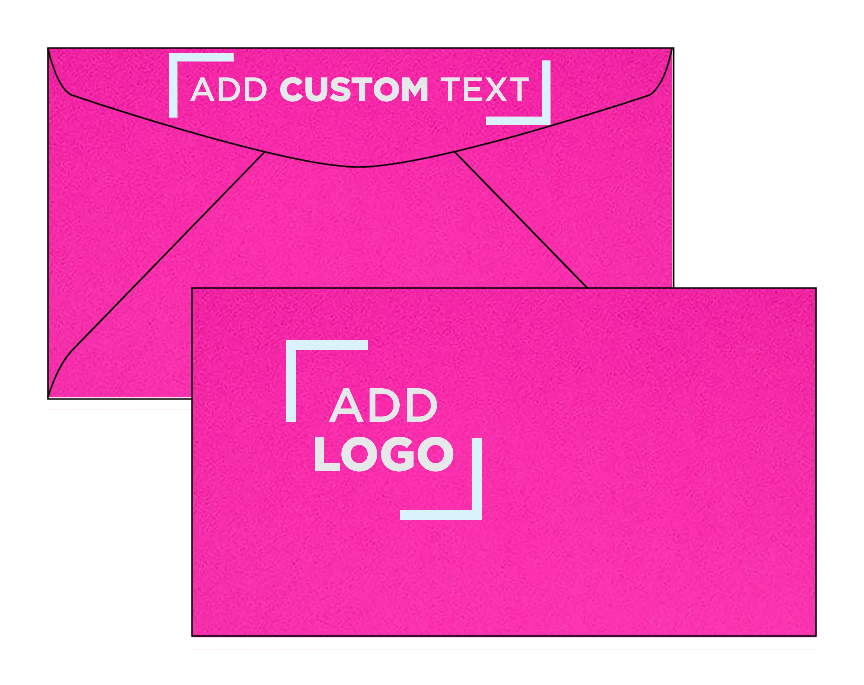 Fuchsia Pink Magenta 32lb #6 3/4 Regular Envelopes (3 5/8 x 6 1/2)