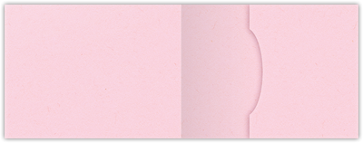 Pink Lemonade Vellum 100lb 2 3/4 x 3 3/4 One Pocket Key Card Holders with 2 1/4 Inch Pocket