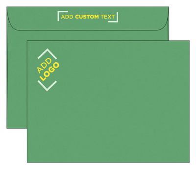 Holiday Green 32lb 9 x 12 Booklet Envelopes