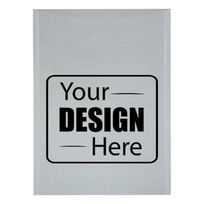 Clear Letter Open End Plastic Envelopes (8 7/8 x 12) with Tuck Flap