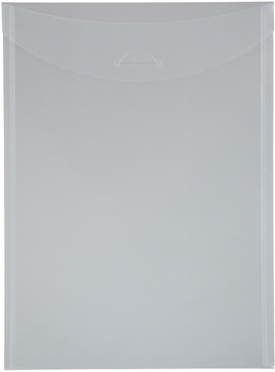 Clear Letter Open End Plastic Envelopes (8 7/8 x 12) with Tuck Flap