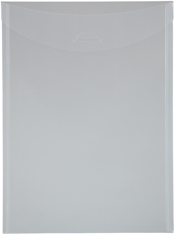 Clear Letter Open End Plastic Envelopes (8 7/8 x 12) with Tuck Flap