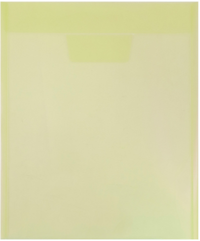 Yellow Letter Open End Plastic Envelopes (9 3/4 x 11 3/4) with Tuck Flap