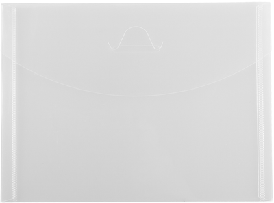 Clear 5 1/2 x 7 3/8 Booklet Plastic Envelopes with Tuck Flap