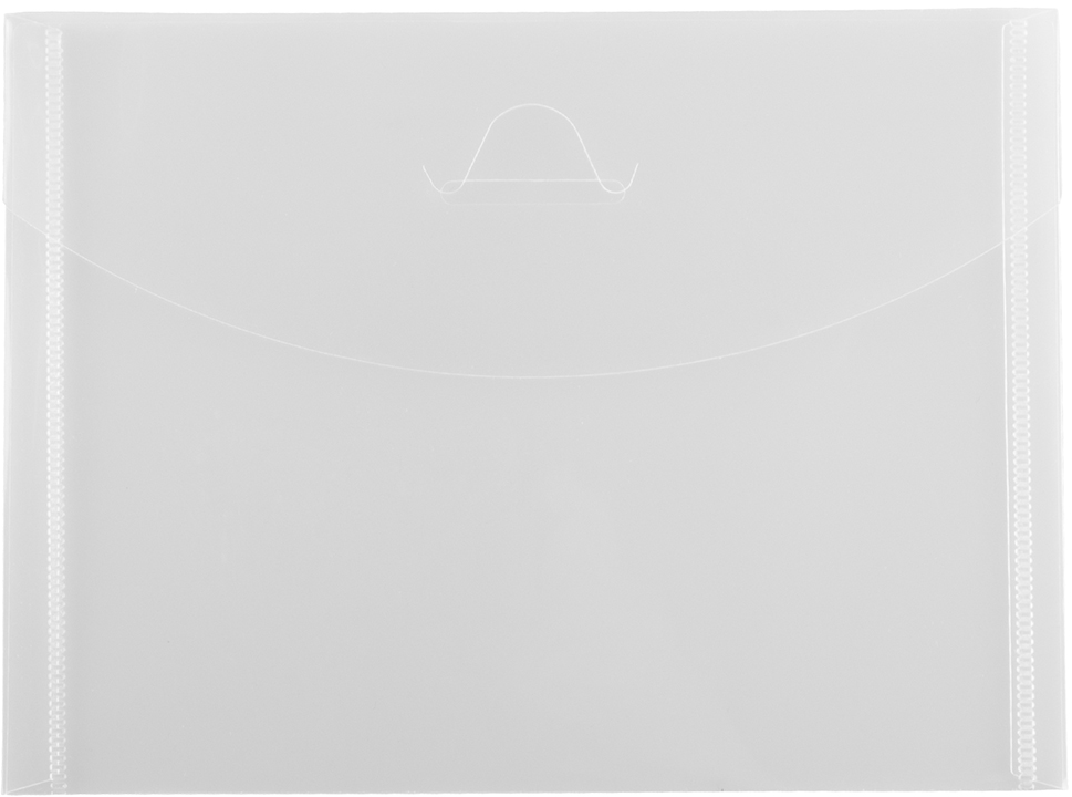 Clear 5 1/2 x 7 3/8 Booklet Plastic Envelopes with Tuck Flap