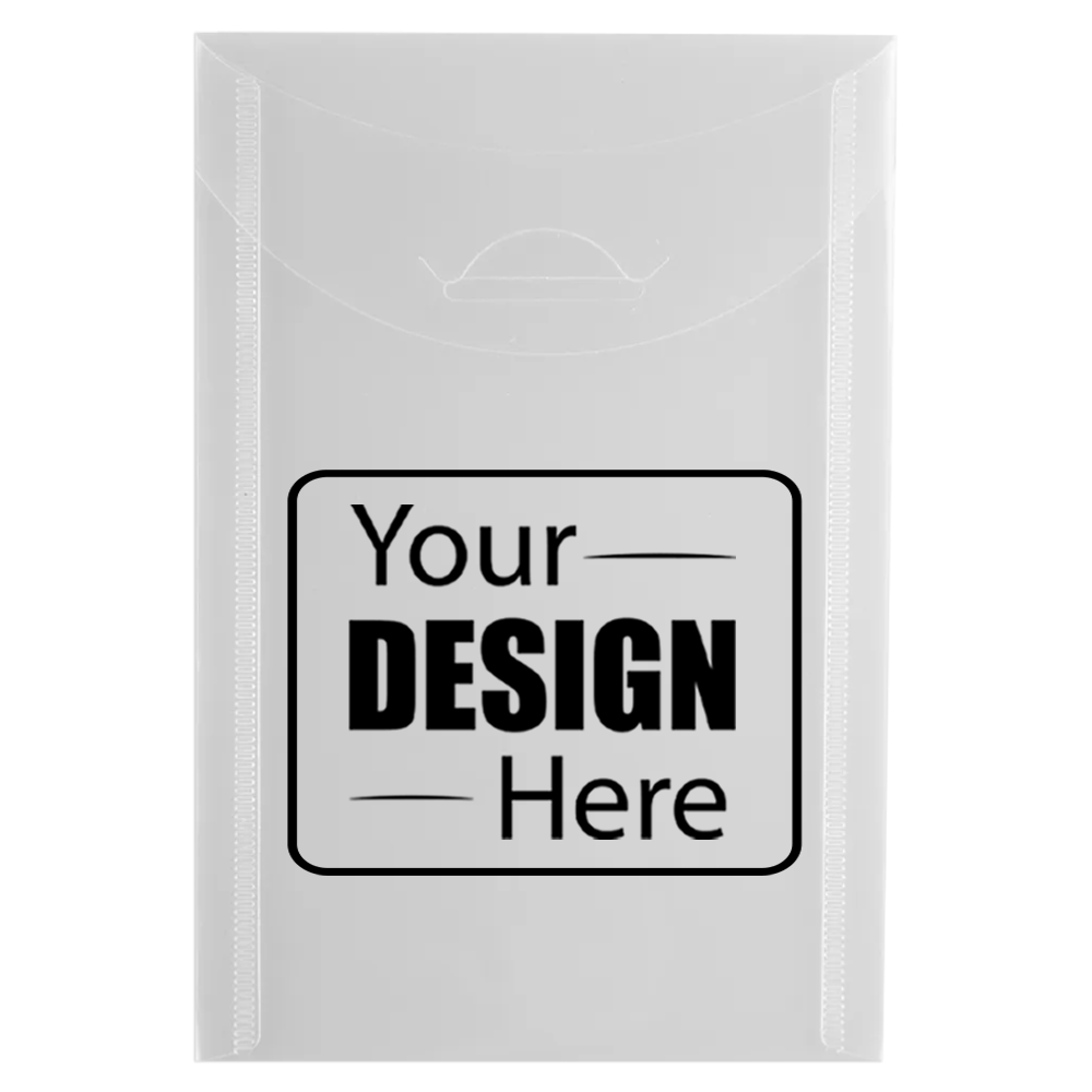 Clear 4 1/8 x 6 Open End Plastic Envelopes with Tuck Flap