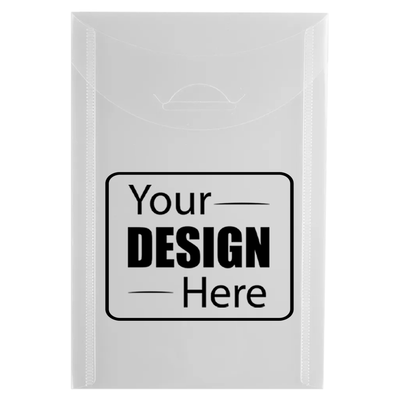 Clear 4 1/8 x 6 Open End Plastic Envelopes with Tuck Flap