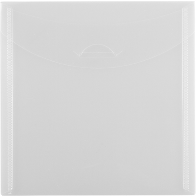 Clear 6 1/8 x 6 1/8 Square Plastic Envelopes with Tuck Flap