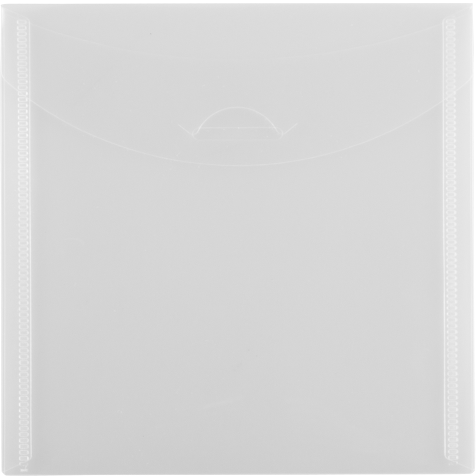 Clear 6 1/8 x 6 1/8 Square Plastic Envelopes with Tuck Flap