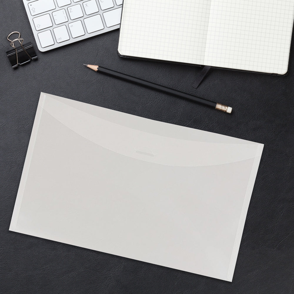 Clear 6 x 9 Booklet Plast Envelopes with Tuck Flap