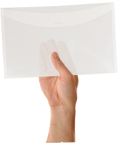 Clear 6 x 9 Booklet Plast Envelopes with Tuck Flap