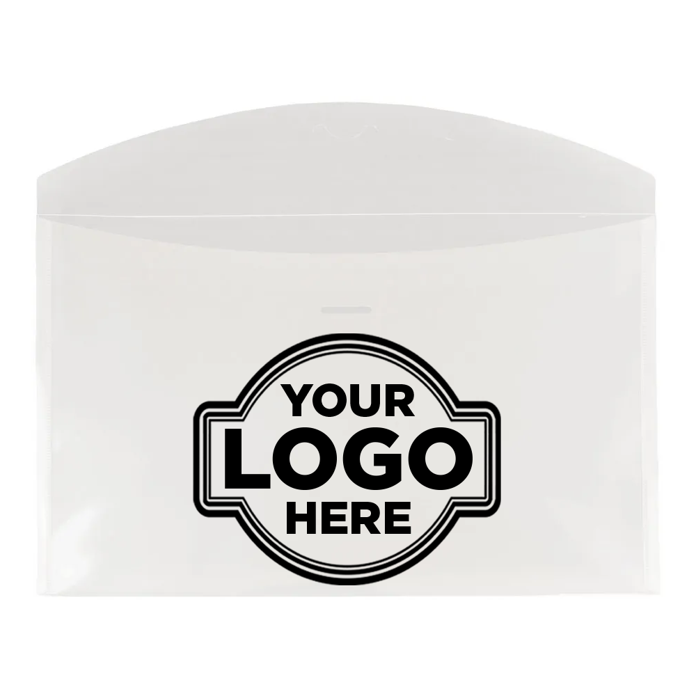 Clear 6 x 9 Booklet Plast Envelopes with Tuck Flap