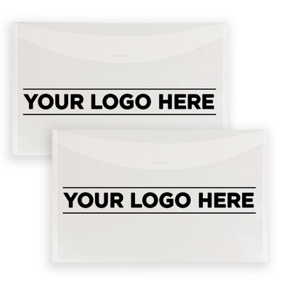 Clear 6 x 9 Booklet Plast Envelopes with Tuck Flap