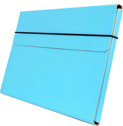 Sky Blue 9 1/4 x 12 1/2 x 1/2 Thin Elastic Portfolios
