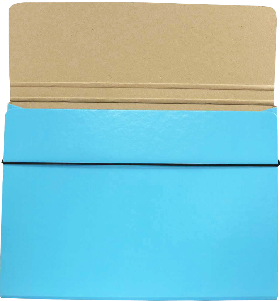 Sky Blue 9 1/4 x 12 1/2 x 1/2 Thin Elastic Portfolios