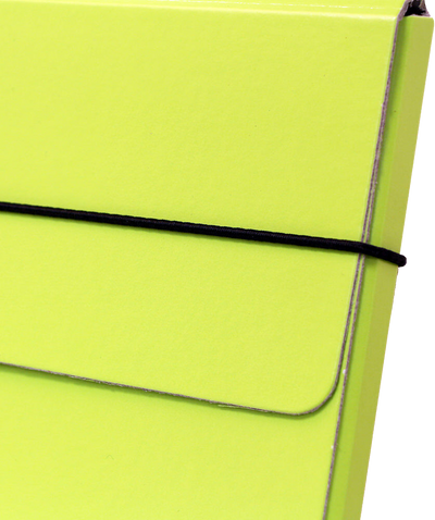 Lime Green 9 1/4 x 12 1/2 x 1/2 Thin Elastic Portfolios