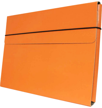 Orange 9 1/4 x 12 1/2 x 1/2 Thin Elastic Portfolios
