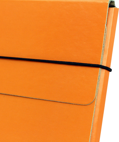 Orange 9 1/4 x 12 1/2 x 1/2 Thin Elastic Portfolios