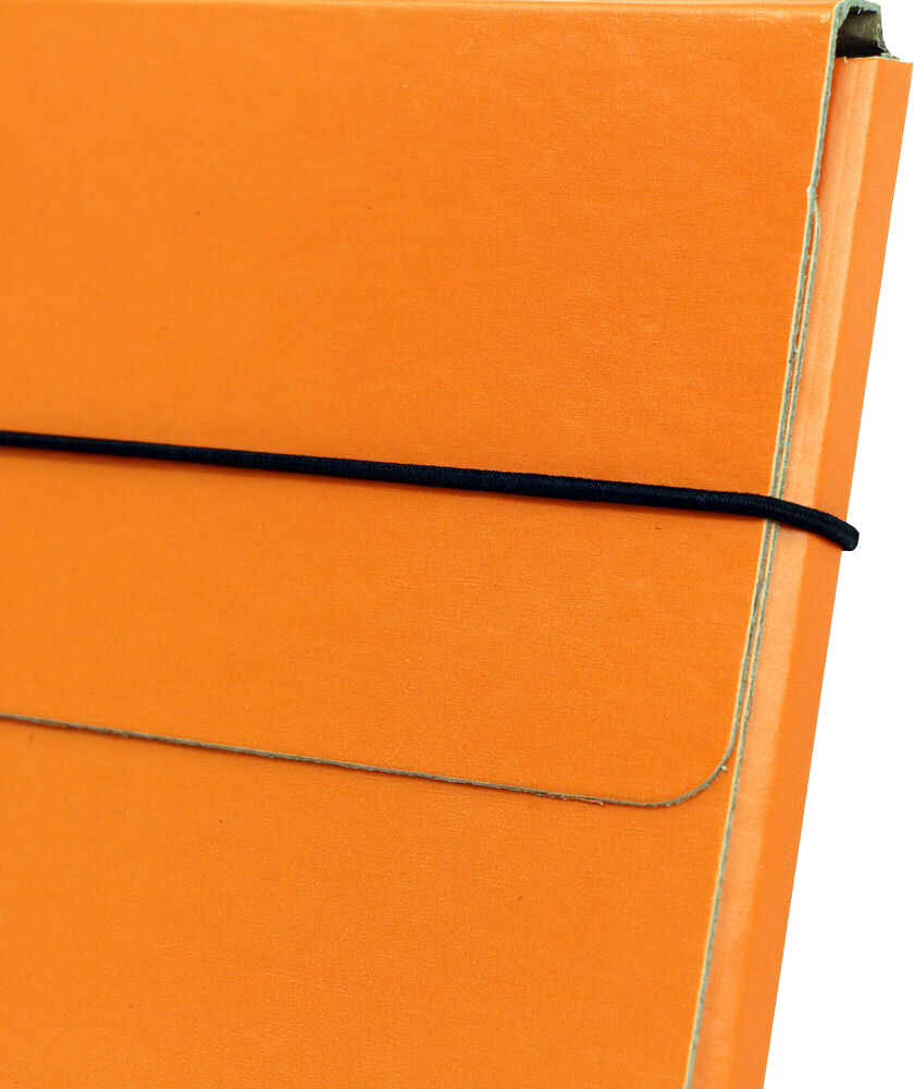 Orange 9 1/4 x 12 1/2 x 1/2 Thin Elastic Portfolios